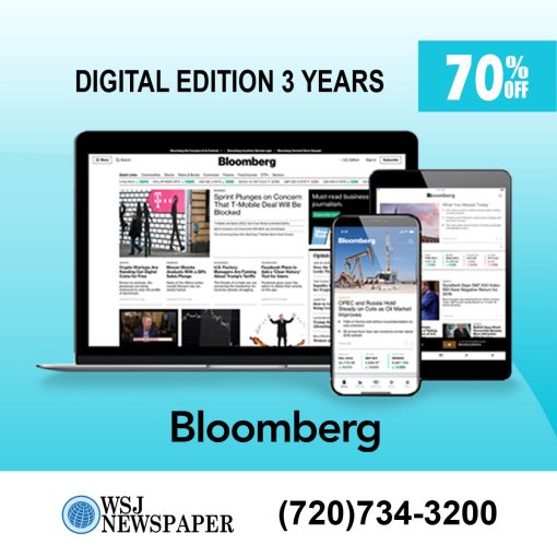 Bloomberg Newspaper Digital Subscription for 3 Years at 70% Off