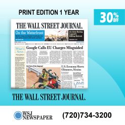 WSJ Print Edition Subscription for 1 Year with a 30% Discount