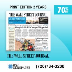 WSJ Print Edition Subscription for 2 Years with a 70% Discount